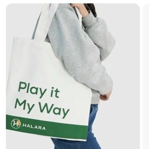 HALARA Play it My Way Canvas Cream Tote